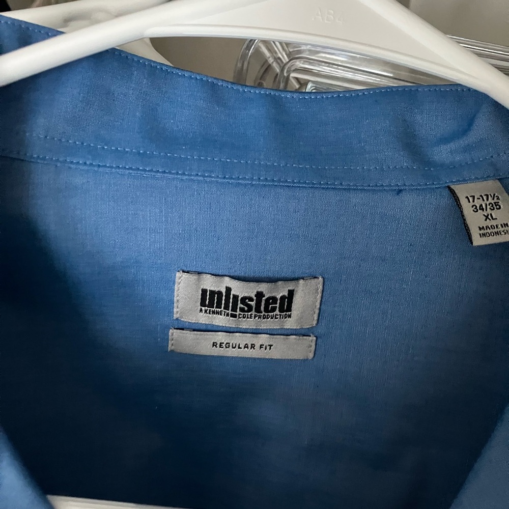 Kenneth Cole Unlisted Blue Dress Shirt